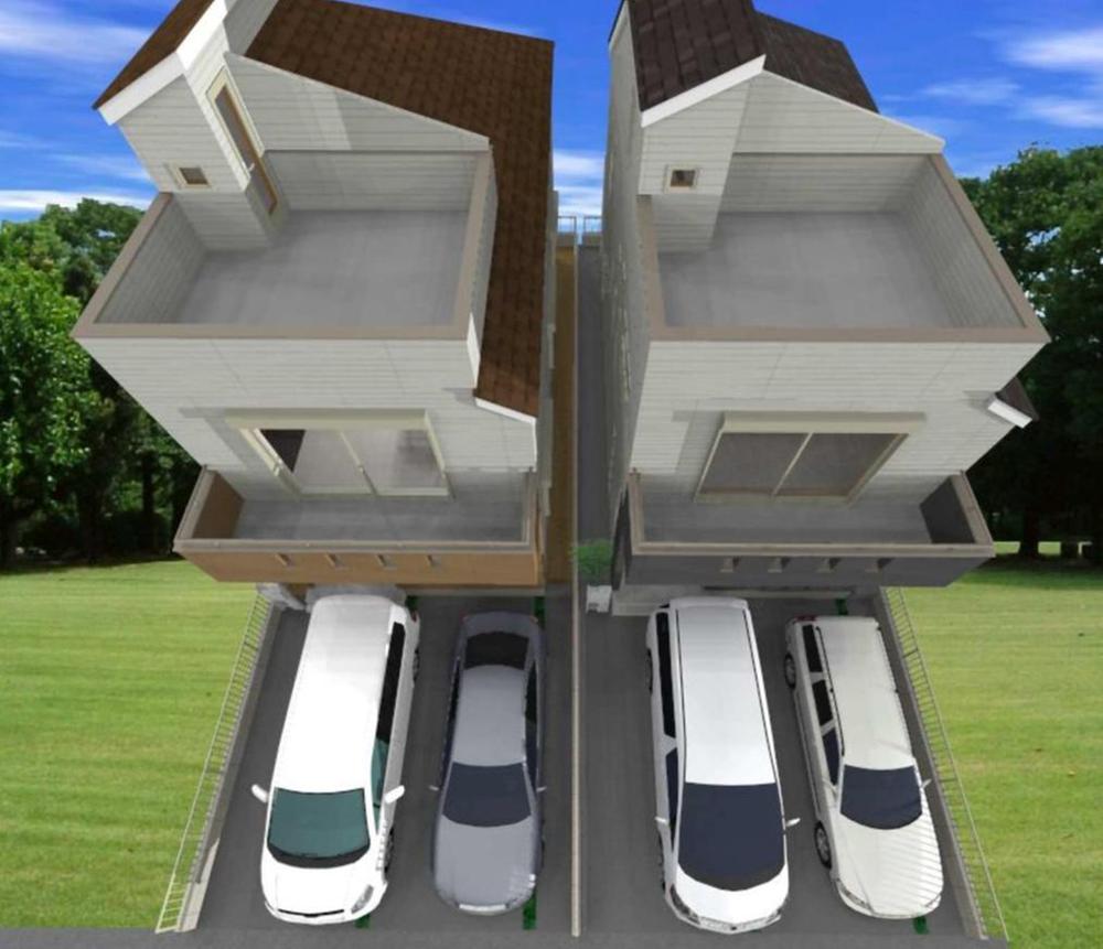 Rendering (appearance). (A ・ B Building) Sky balcony Rendering