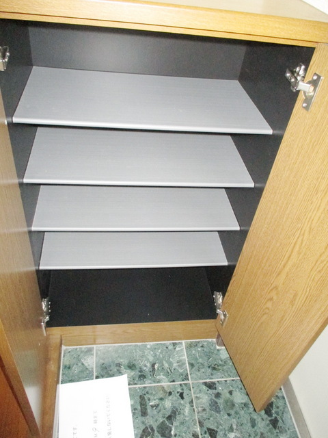 Entrance. It is a shoebox