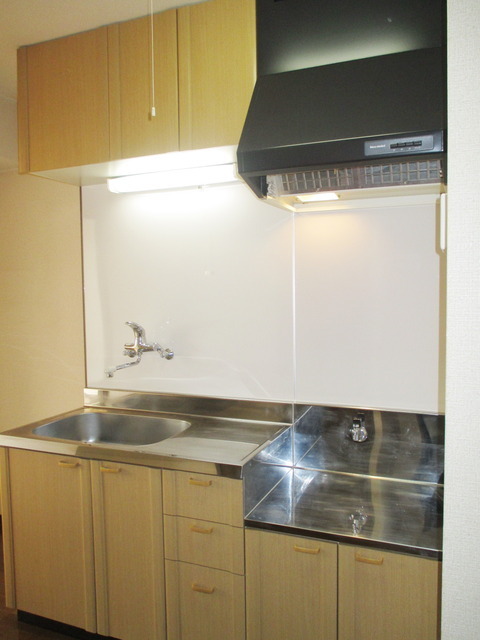 Kitchen. Gas stove is installed Allowed Kitchen