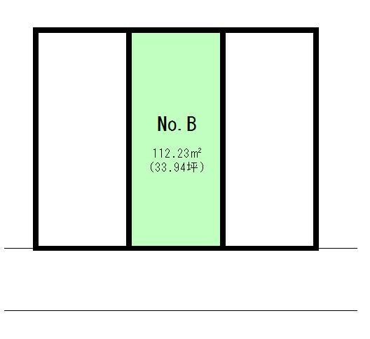 Compartment figure. Land price 30,800,000 yen, Land area 112.23 sq m