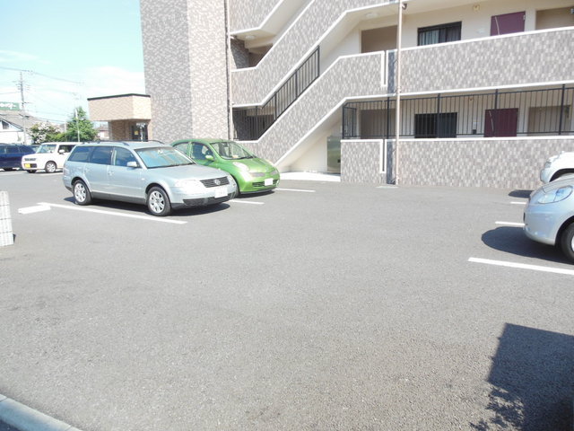 Parking lot. It is on-site parking