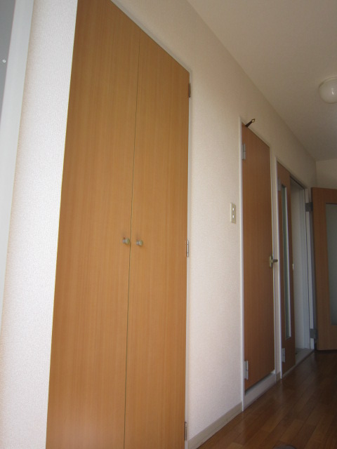 Entrance. Large shoe box in the foyer.