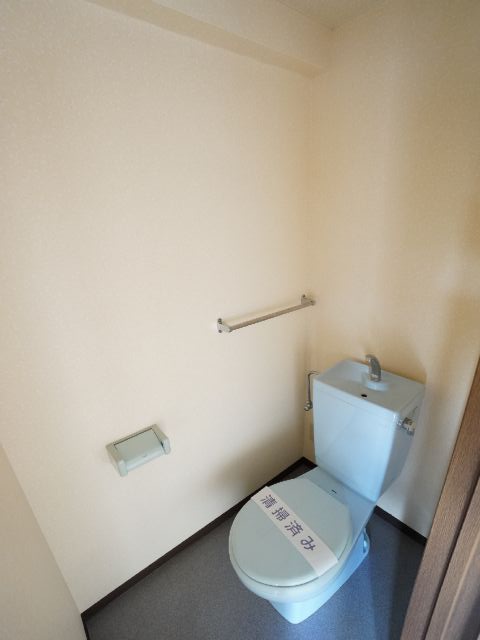 Toilet. It is the light blue of the toilet