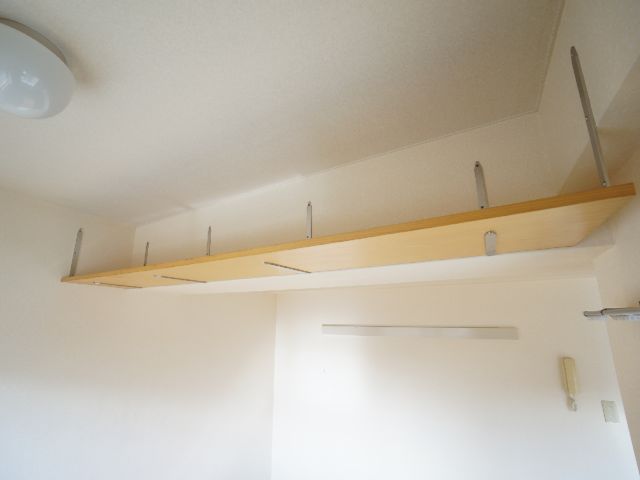 Receipt. The top shelf of the room