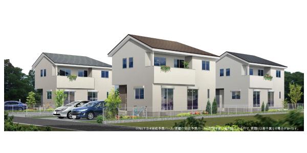 Rendering (appearance). Cityscape scheduled for completion view