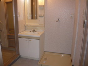 Washroom. Independent wash basin