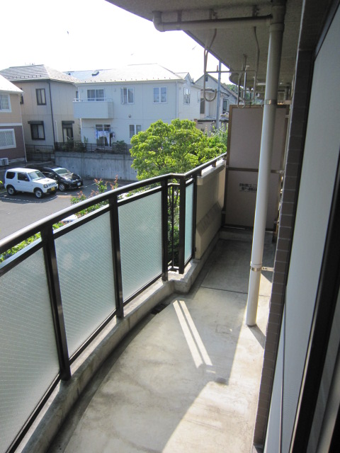 Balcony. A little spread of balcony, It is also a good hit yang.