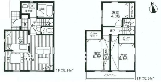 Floor plan. 25,800,000 yen, 3LDK, Land area 90.42 sq m , Building area 71.28 sq m