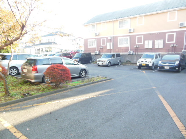 Parking lot. On-site parking