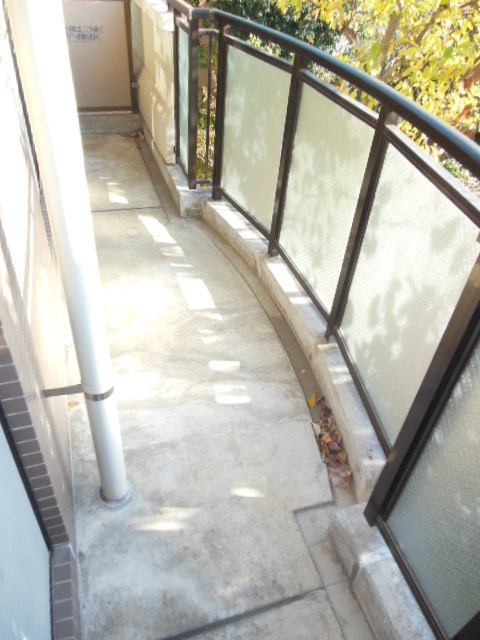 Balcony. Wide balcony