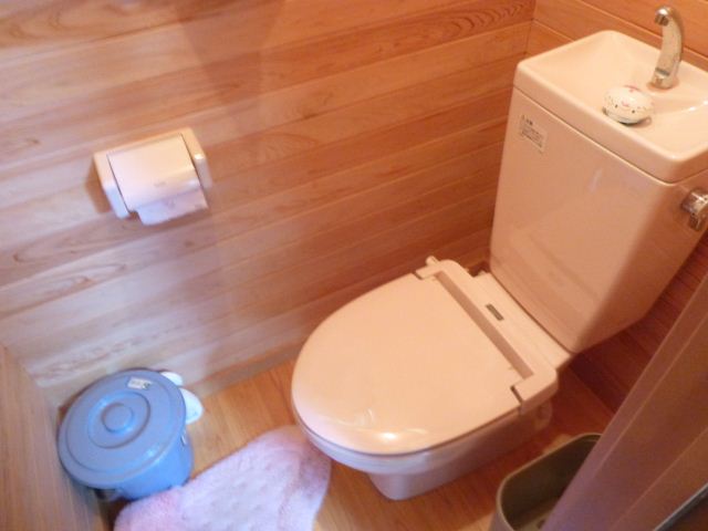 Toilet. ◇ the second floor of the toilet ◇