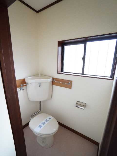 Toilet. With window