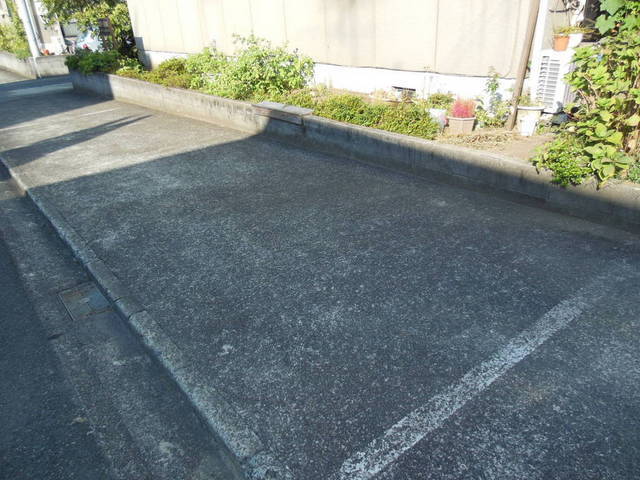 Parking lot. It is on-site parking