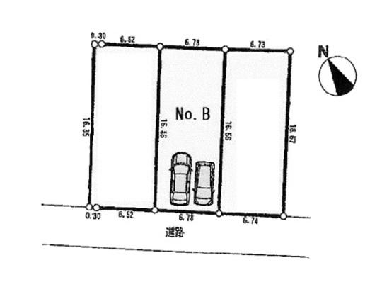 Compartment figure. Land price 30,800,000 yen, Land area 112.02 sq m compartment view