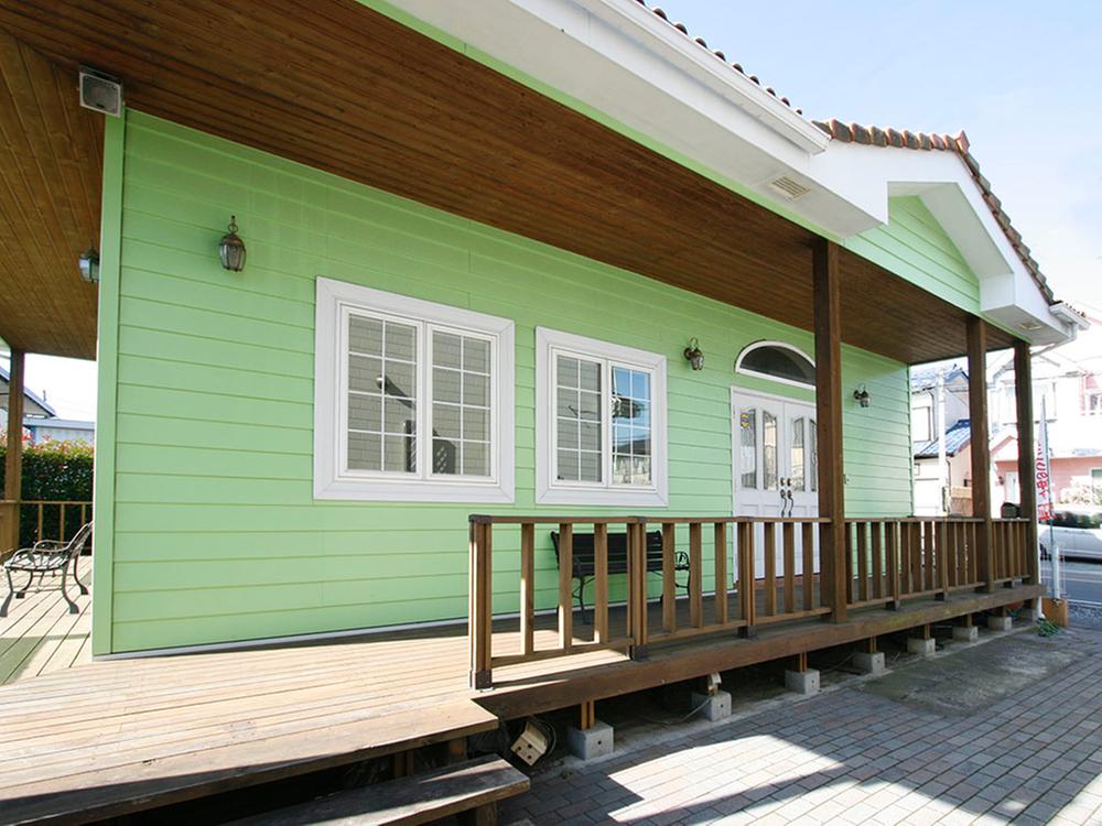 Local appearance photo. Wood deck from the east.