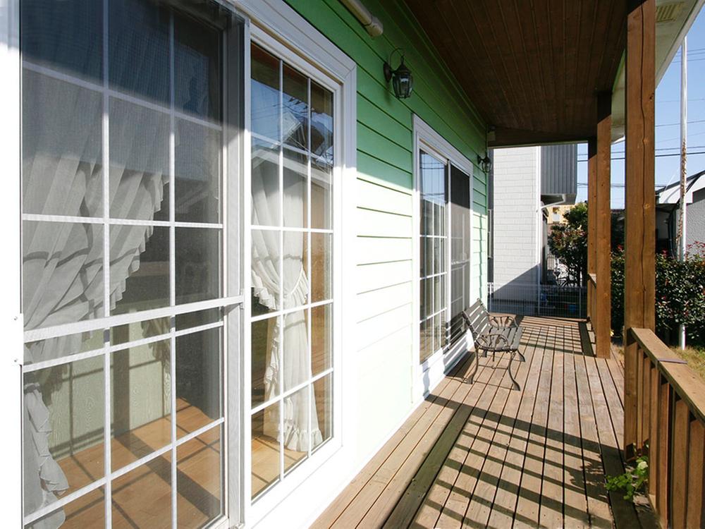 Local appearance photo. Wood deck from the south.