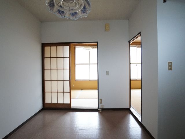 Living and room. View room direction from the kitchen