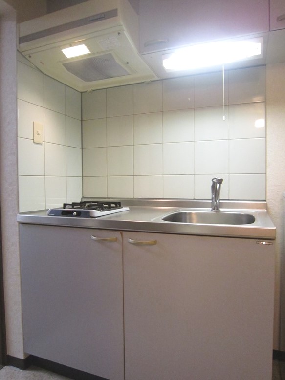 Kitchen. You can enjoy cooking with gas range.