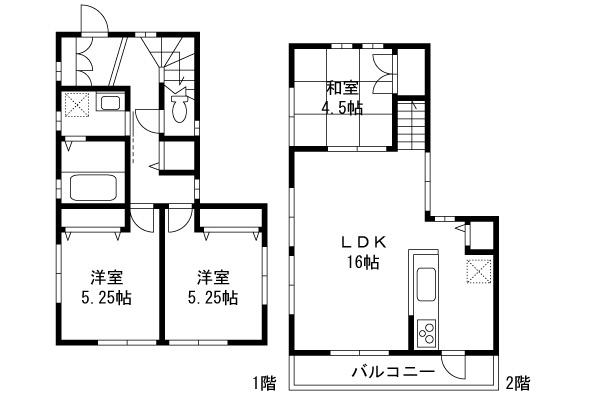 Floor plan. 26,800,000 yen, 3LDK, Land area 72.01 sq m , Building area 71.98 sq m