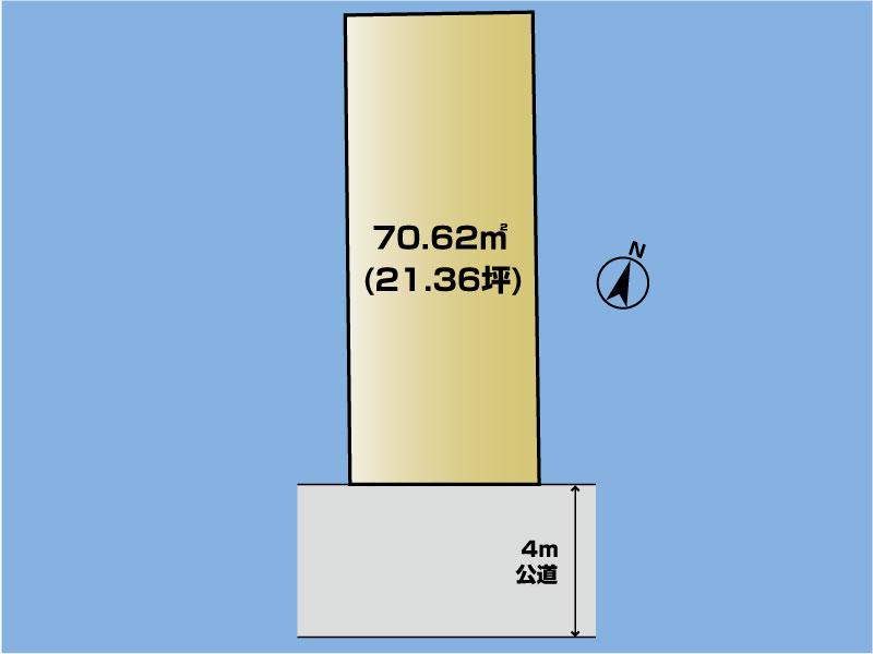 Compartment figure. Land price 23,900,000 yen, Land area 70.62 sq m compartment view