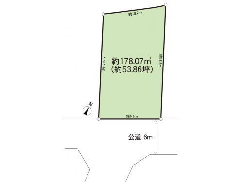 Compartment figure. Land price 28 million yen, Land area 178.07 sq m