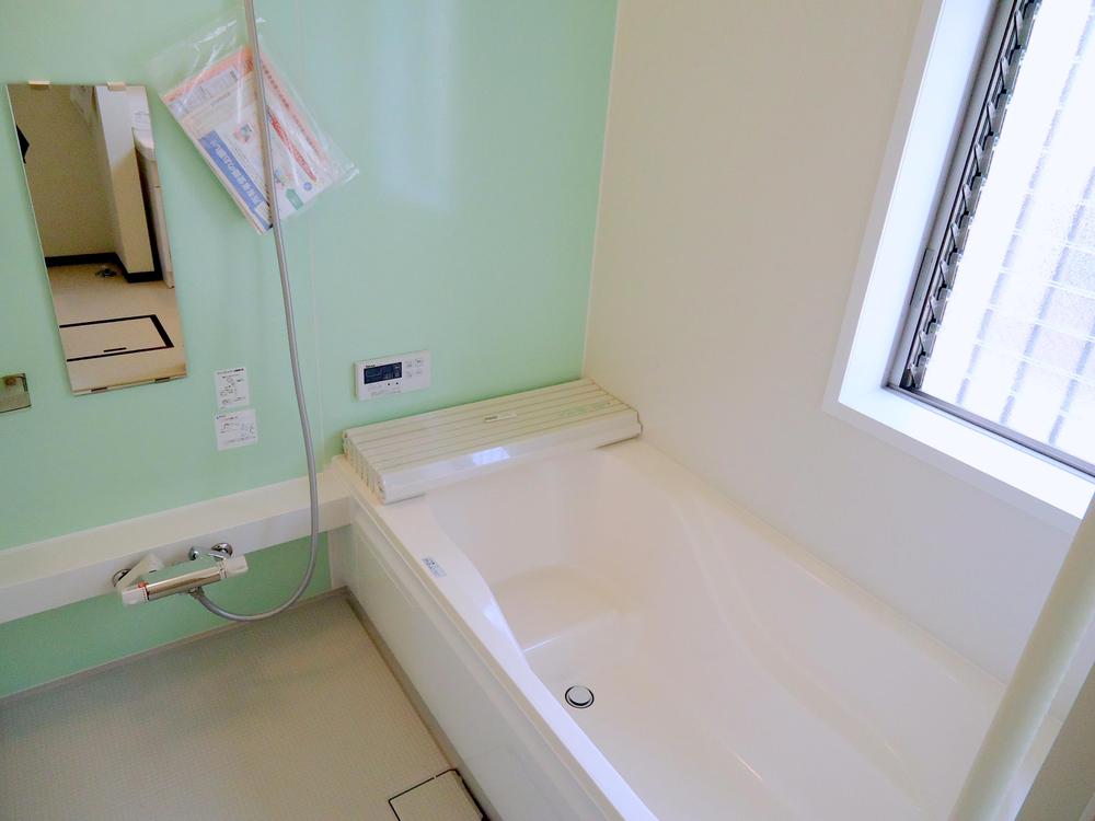 Bathroom. Bright bathroom construction example with cleanliness