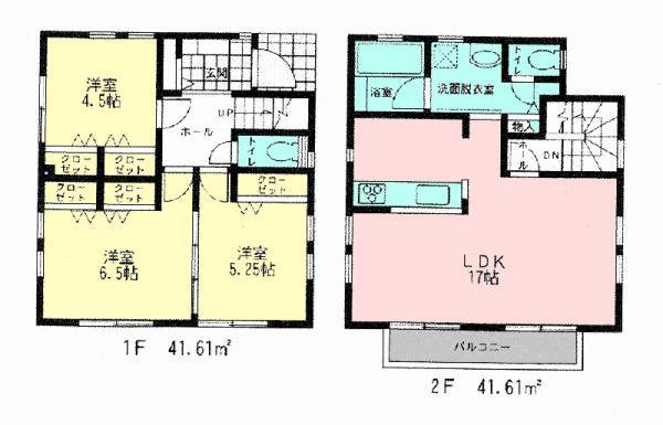 Floor plan. 32,800,000 yen, 3LDK, Land area 105.83 sq m , Building area 83.22 sq m