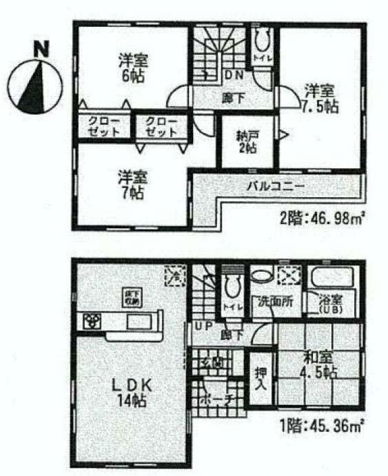 Floor plan. (3), Price 26,800,000 yen, 4LDK, Land area 120.05 sq m , Building area 92.34 sq m