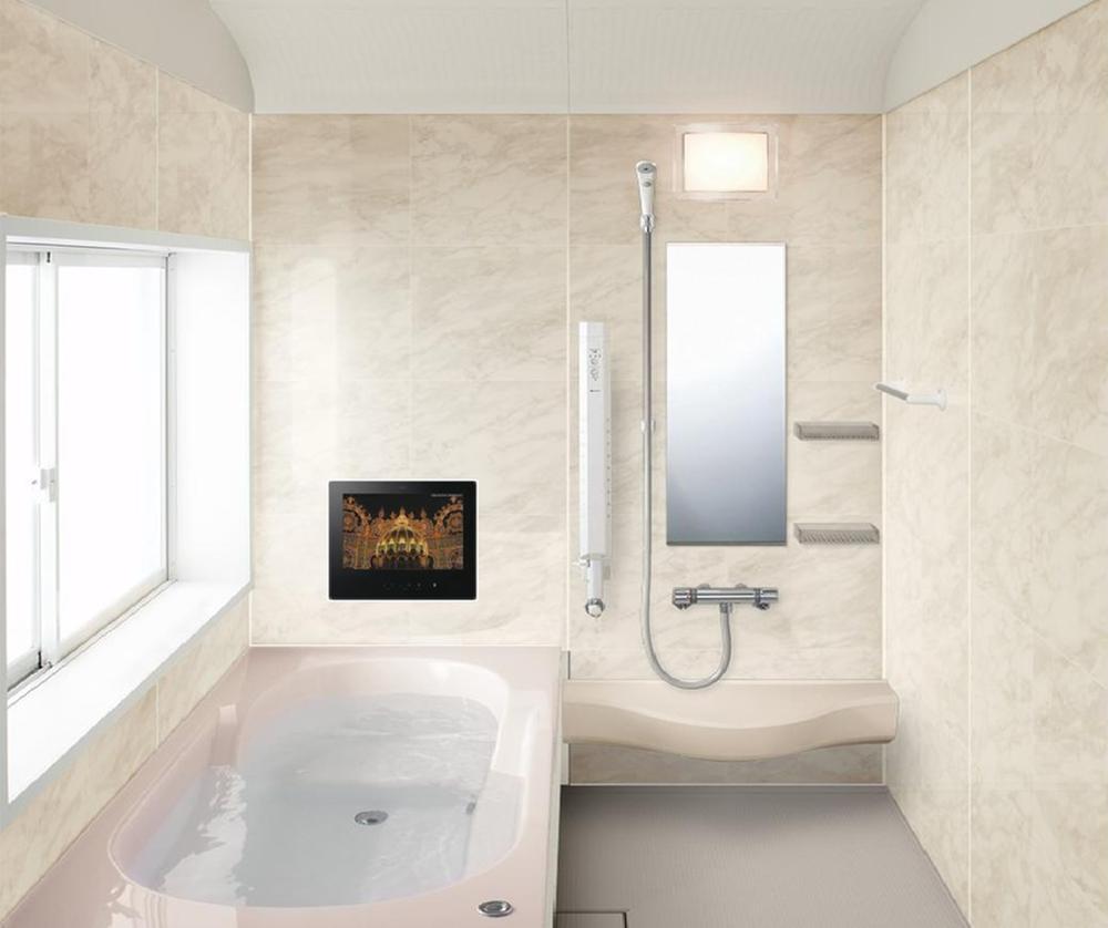 Bathroom. Heating function with dryer, Mist sauna standard, Sitz bath can be a multi-step specification bathtub, Bathroom 12 inches TV