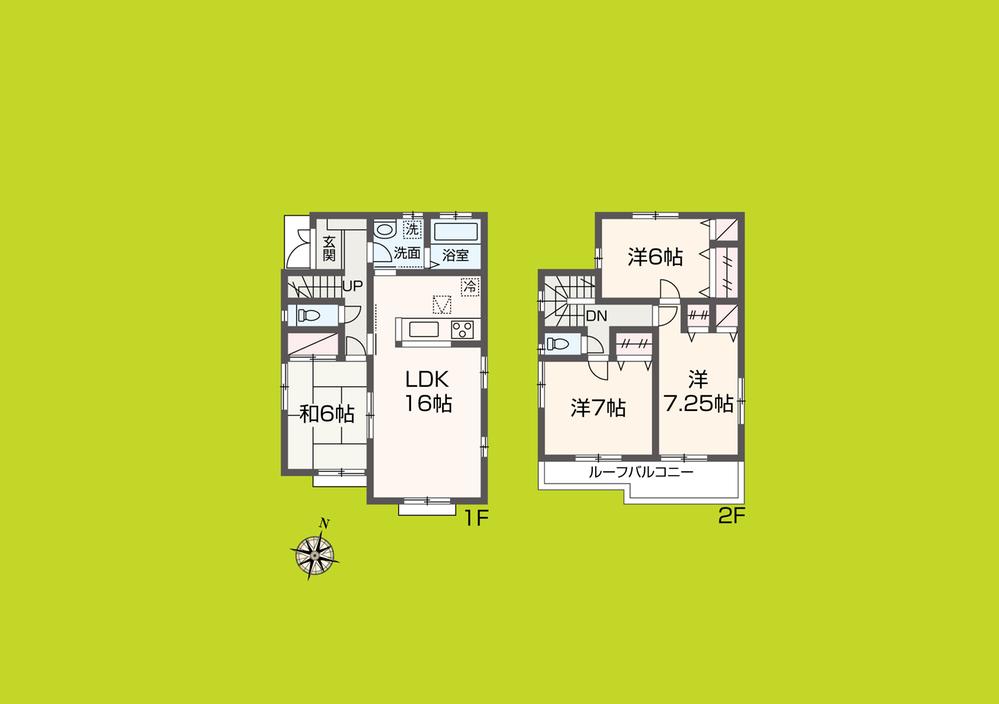 Floor plan. (1 Building), Price 29,800,000 yen, 4LDK, Land area 111.98 sq m , Building area 99.78 sq m