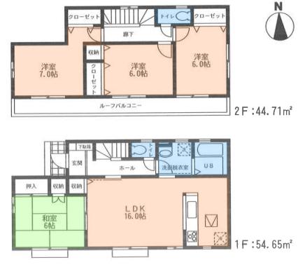 Floor plan. (2), Price 29,800,000 yen, 4LDK, Land area 165.31 sq m , Building area 99.36 sq m