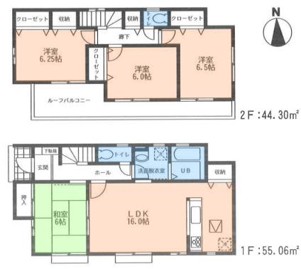 Floor plan. (1), Price 29,800,000 yen, 4LDK, Land area 165.29 sq m , Building area 99.36 sq m