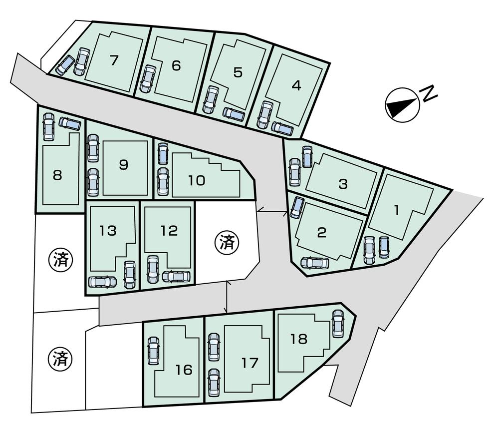 The entire compartment Figure. All 18 buildings development subdivision! !