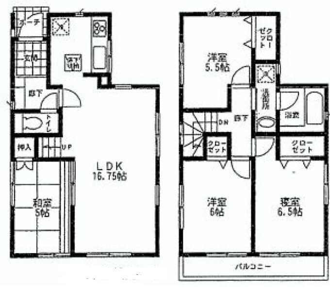 Floor plan. (1 Building), Price 29,800,000 yen, 4LDK, Land area 100.93 sq m , Building area 86.26 sq m