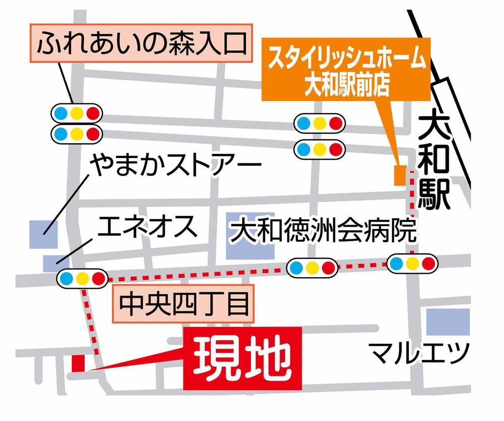 Local guide map. Information map