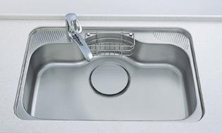 Other Equipment. Silent specification to reduce the fall sounds such as it sounds and spoon water. A large frying pan and vegetables also is easy to washable wide sink.