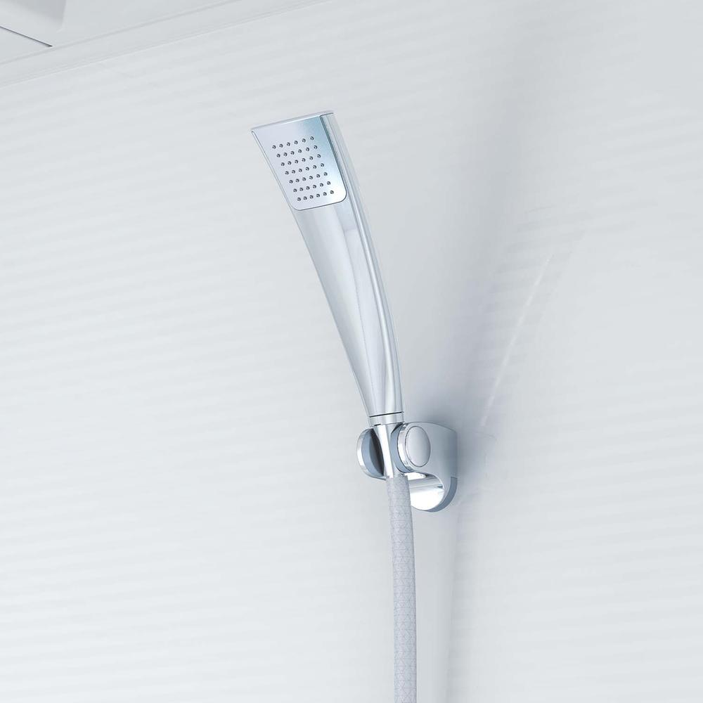 Other Equipment. Both "comfort" and "water-saving" by the force of the air. Large water particles that contain a lot of air. Plenty of bathing comfort to water-saving.