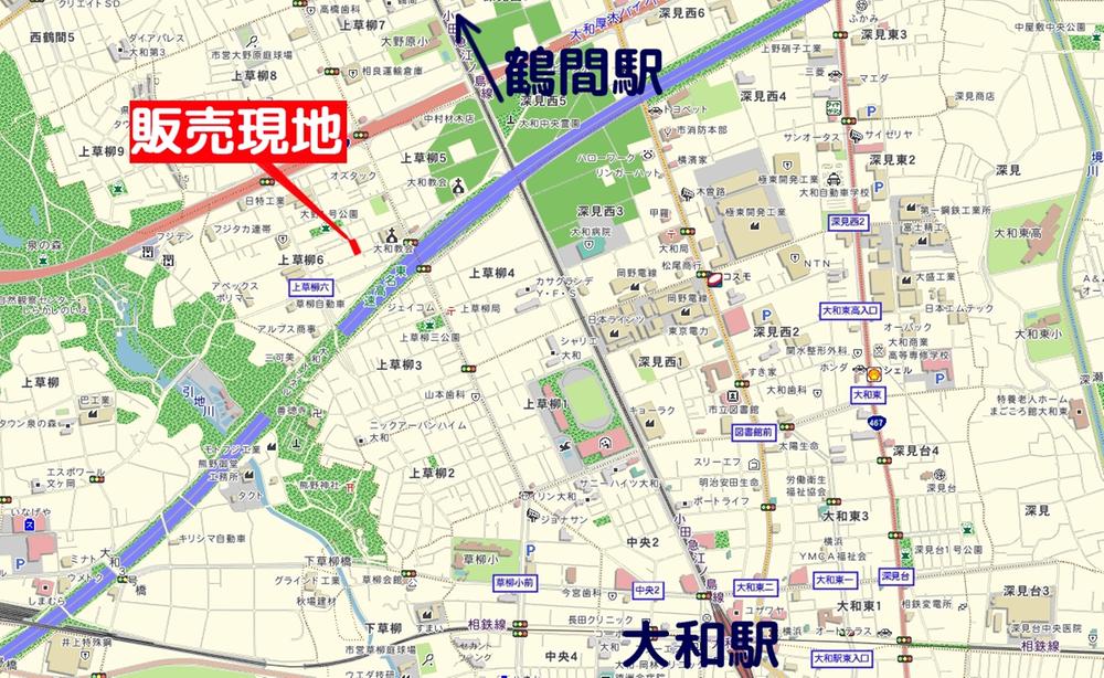 Local guide map. access