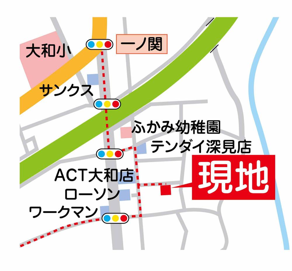 Local guide map. Information map