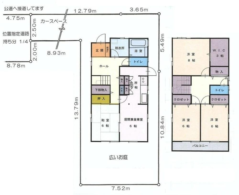 Floor plan. 35,800,000 yen, 4LDK, Land area 144.64 sq m , Building area 110.33 sq m
