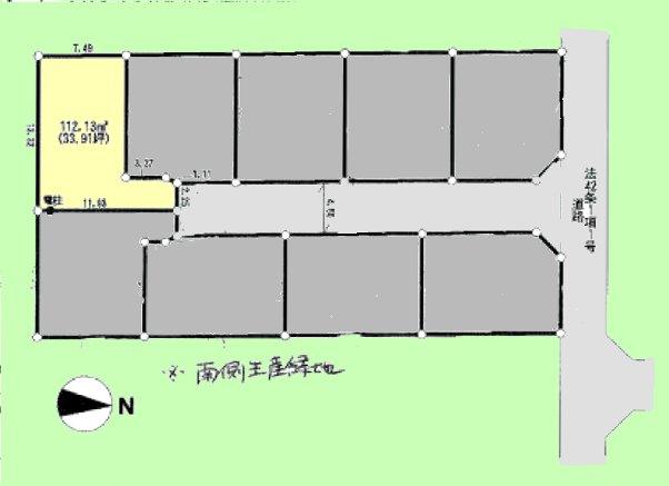 Compartment figure. Land price 18,800,000 yen, Land area 112.13 sq m
