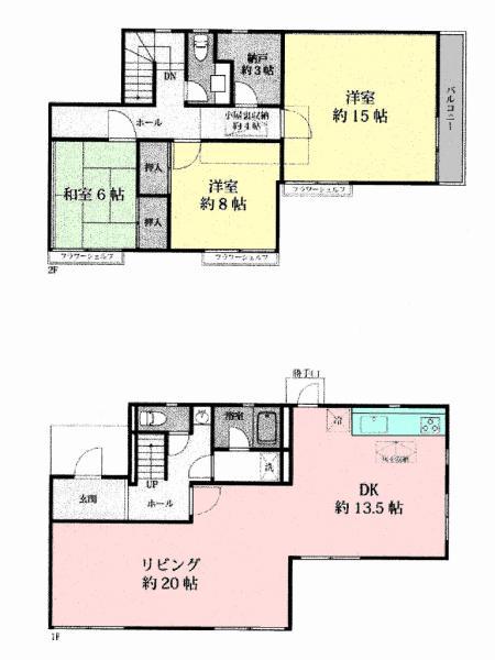 Floor plan. 35,300,000 yen, 3LDK + S (storeroom), Land area 183 sq m , Building area 130.18 sq m