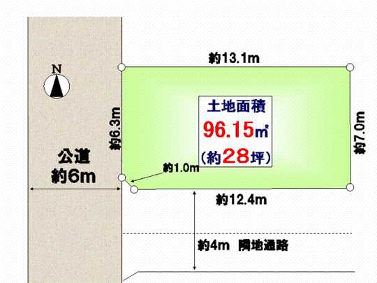 Compartment figure. South is for day good of adjacent land passage.