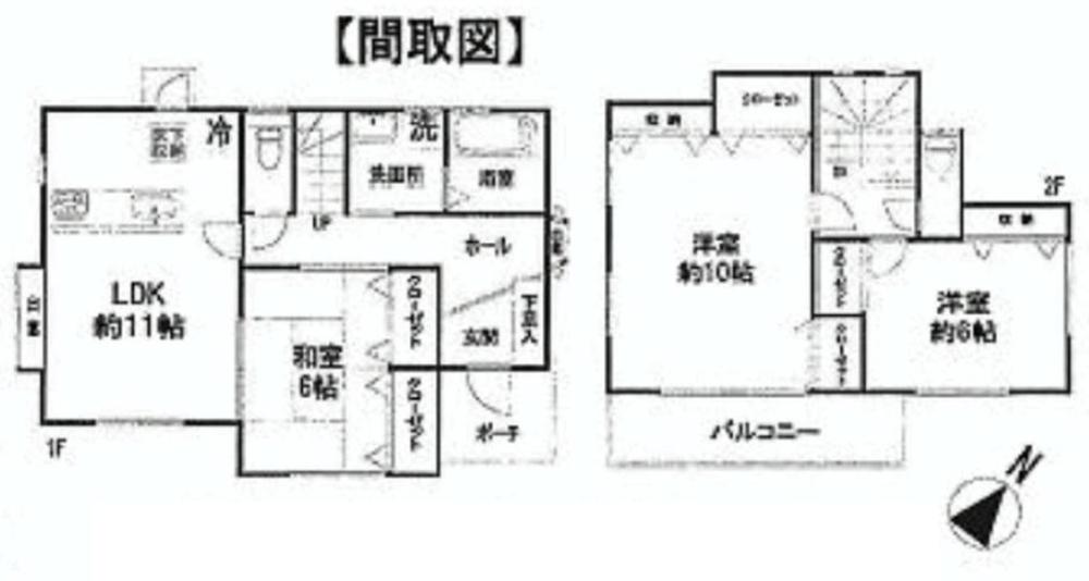 Floor plan. 24,800,000 yen, 3LDK, Land area 111.1 sq m , Building area 89.57 sq m