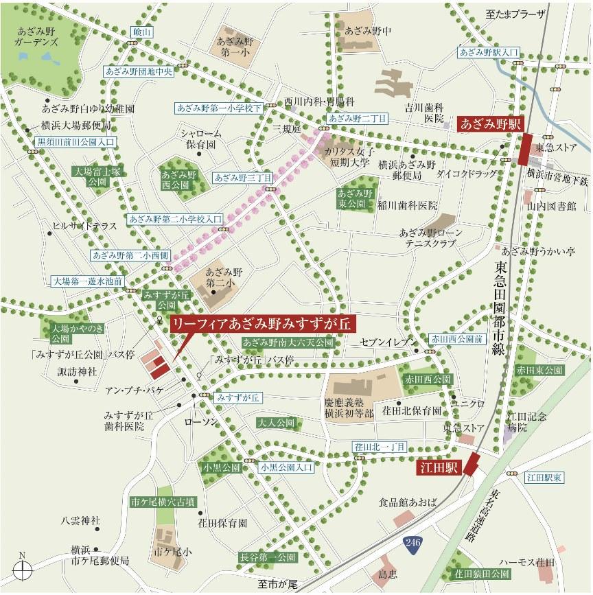 Local guide map. Local guide map