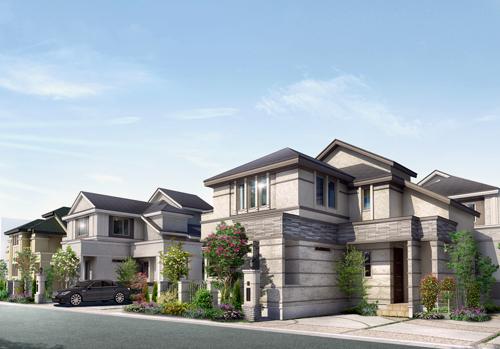 Rendering (appearance). Taking advantage of the location in the brightness and openness of a residential area on the hill, A set back from the road largely taken achieve comfort to the streets. Despite near from the train station and the main road, Calm quiet residential area spread (streets Rendering)