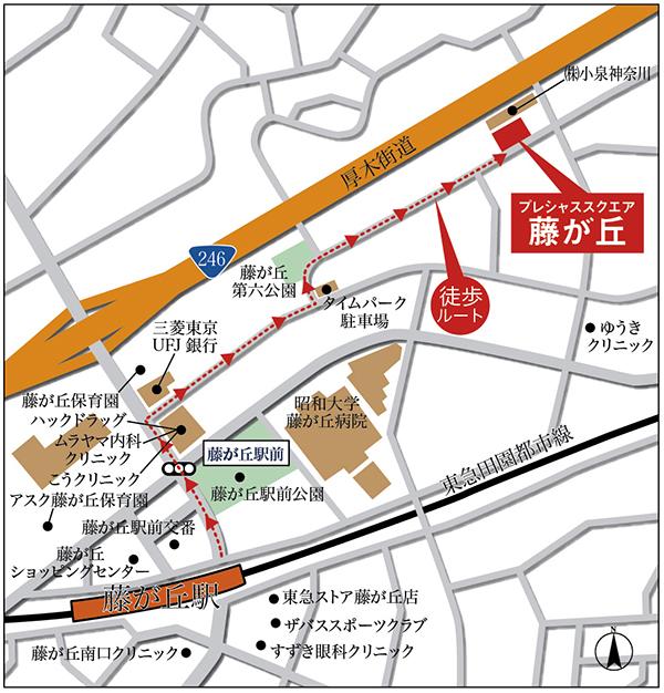 Local guide map.  ※ Near the guide map