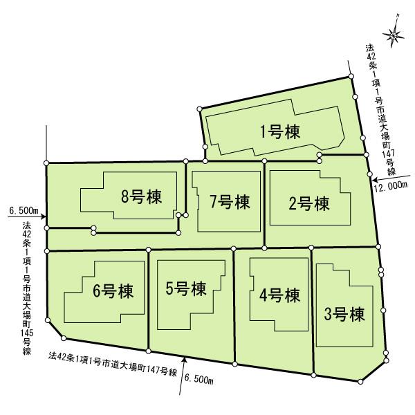 The entire compartment Figure. All is 8 buildings. 6 Building is already completed so you can tour of the building.