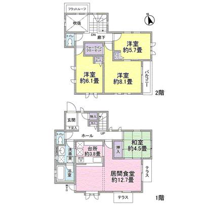 Floor plan.  [Floor plan] All room two-sided lighting. It is a bright room.
