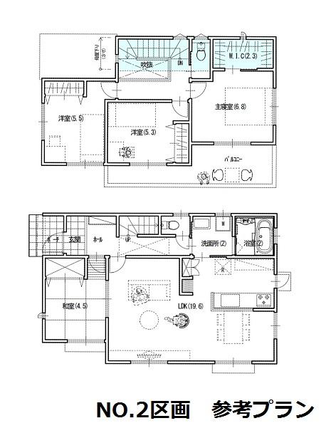 Other building plan example. No.2 compartment Reference Plan floor space 103.09 sq m (4LDK)